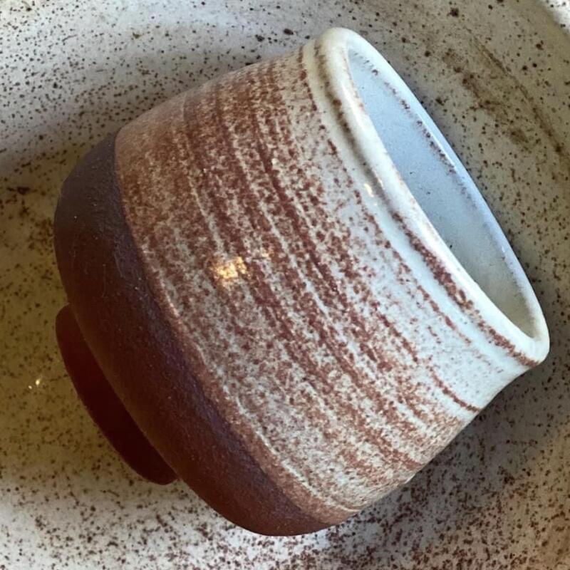 Folk Art Guild White (variation) half the tin + zircopax | Glazy