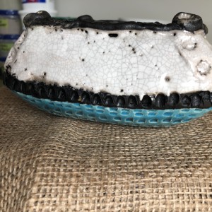 工芸品 raku Raku -Fatty White Crackle | Glazy